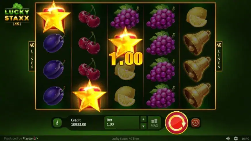 Lucky Staxx 40 lines slot screenshot 4