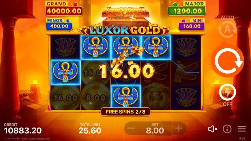 Luxor Gold: Hold and Win slot screenshot 5