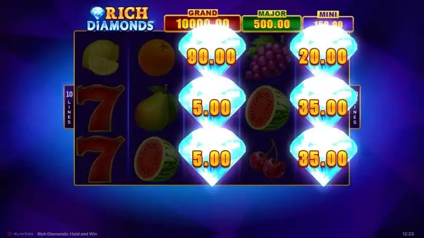 Rich Diamonds: Hold and Win slot screenshot 3