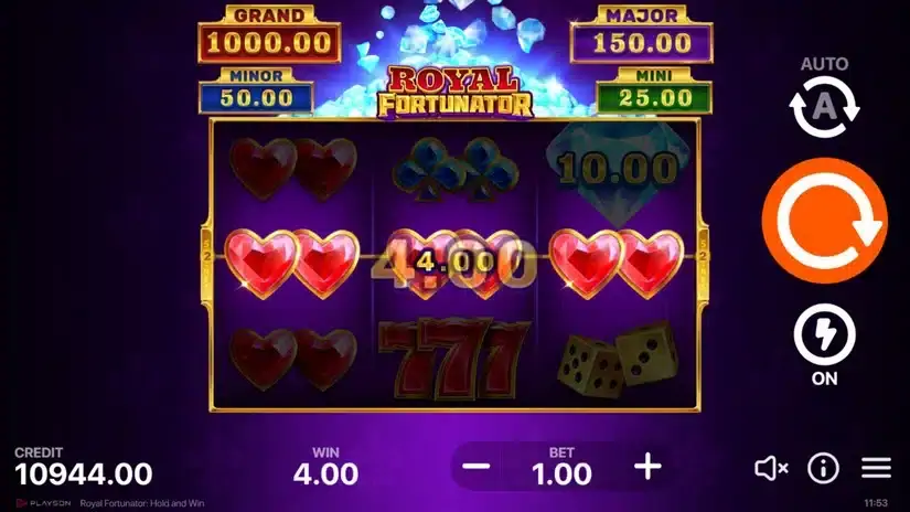Royal Fortunator: Hold and Win slot screenshot 4