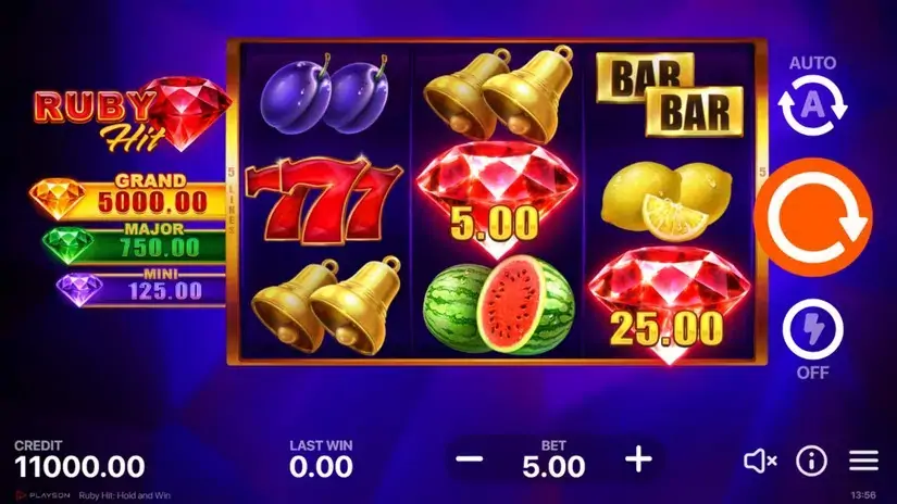 Ruby Hit: Hold and Win slot screenshot 1