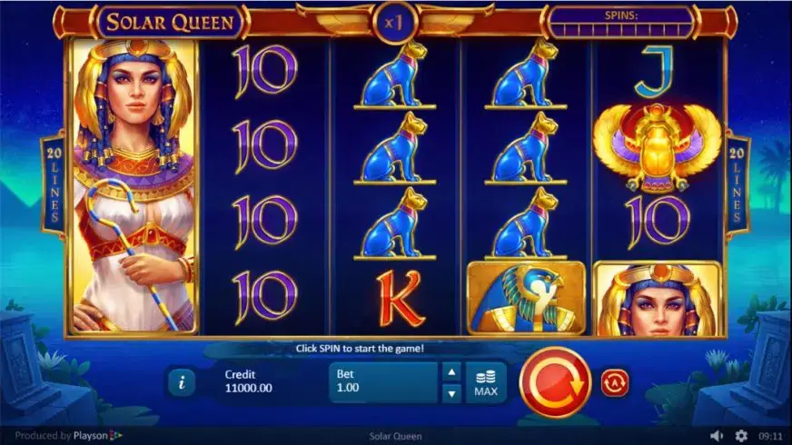 Solar Queen slot screenshot 