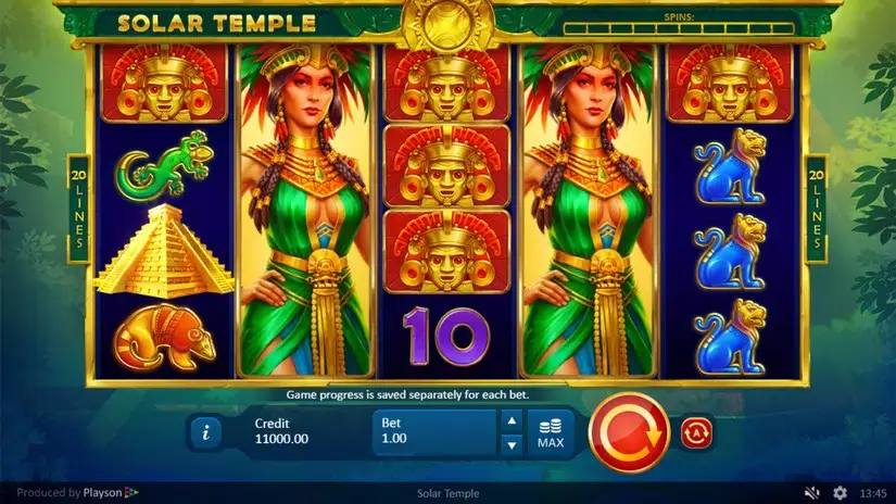 Solar Temple slot screenshot 