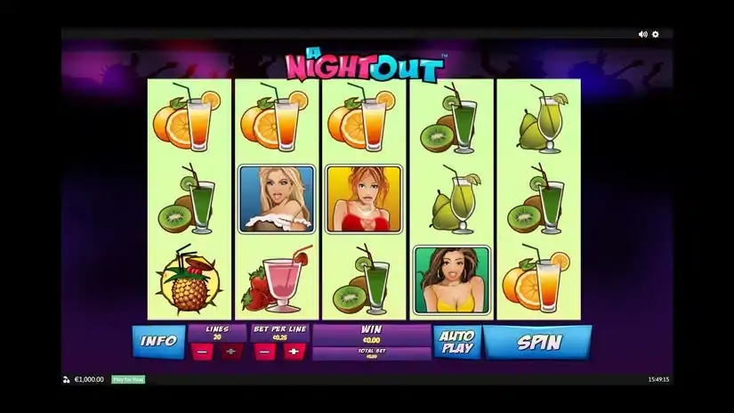 A Night Out slot screenshot 