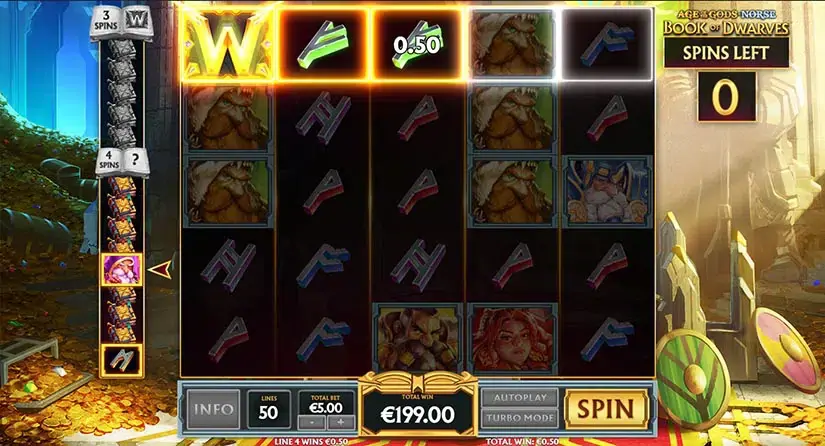 Age of the Gods Norse Book of Dwarfs slot screenshot 