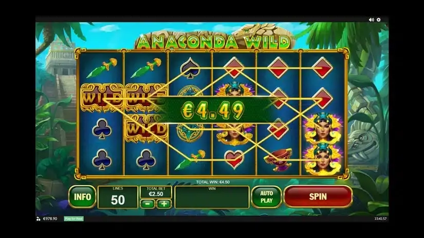 Anaconda Wild slot screenshot 2