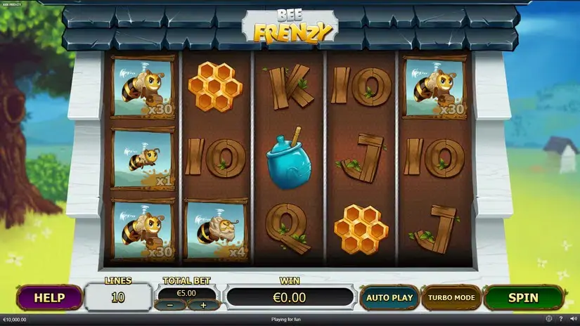 Bee Frenzy slot screenshot 2