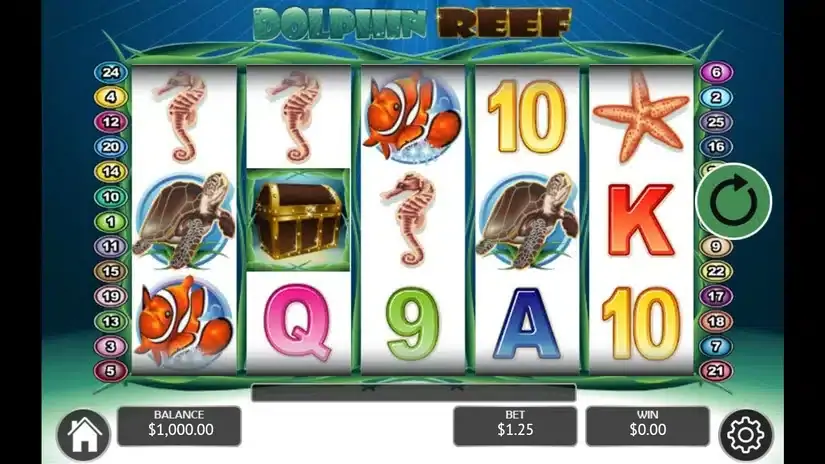 Dolphin Reef slot screenshot 1