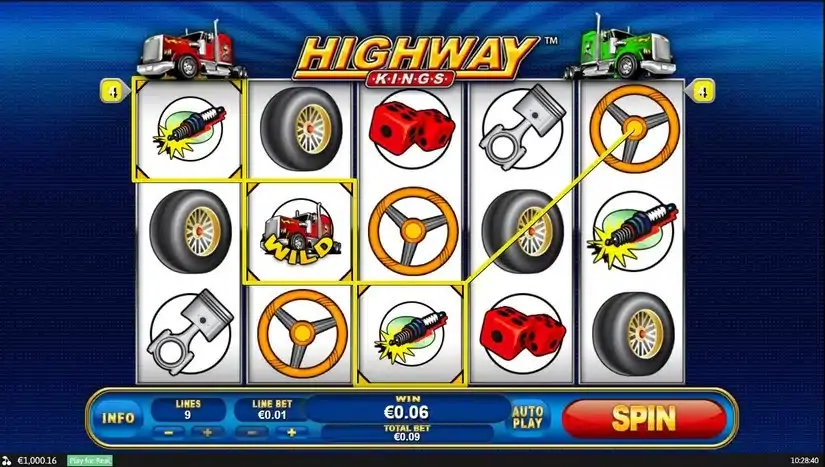 Highway Kings slot screenshot