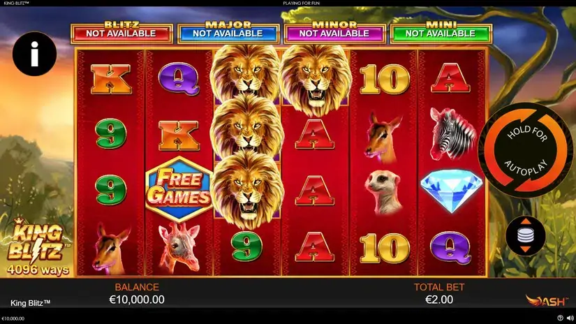 King Blitz slot screenshot 