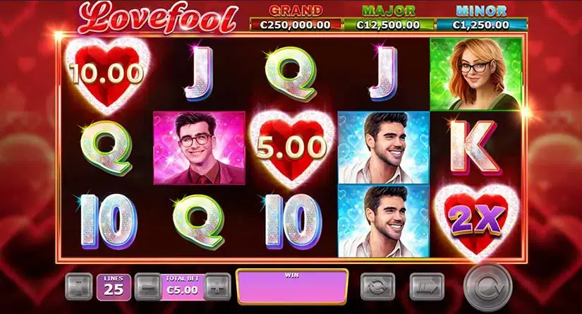 Lovefool slot screenshot 2