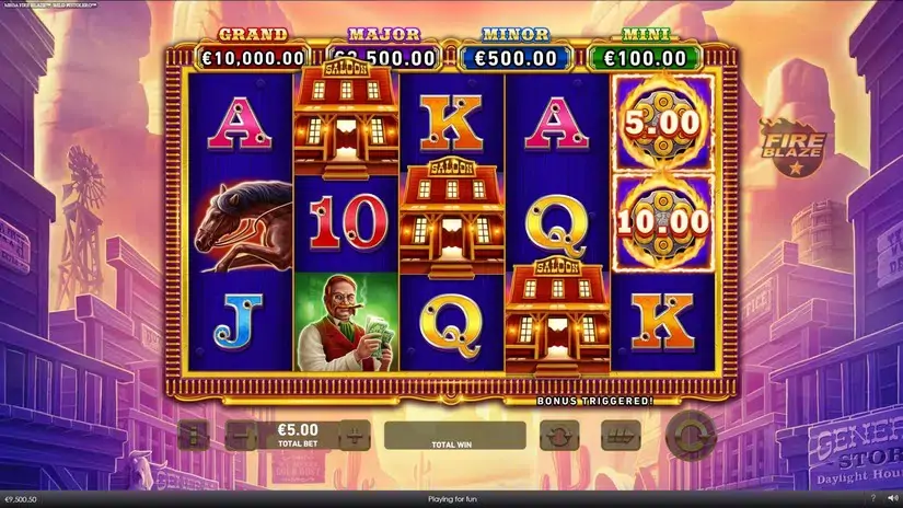 Mega Fire Blaze Wild Pistolero slot screenshot 4