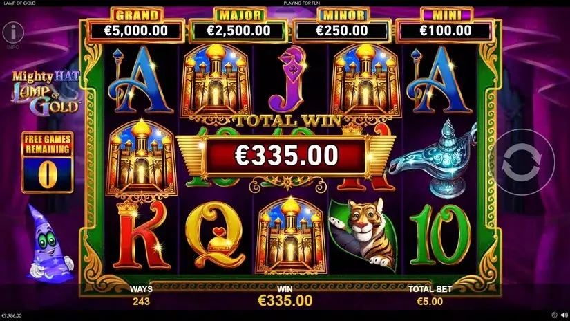 Mighty Hat Lamp Of Gold slot screenshot 7