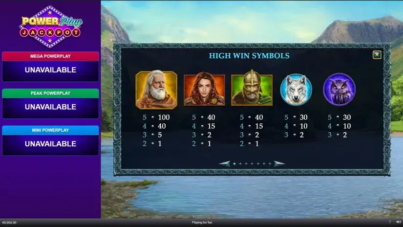 Storms of Ice Power Play Jackpot slot screenshot 5