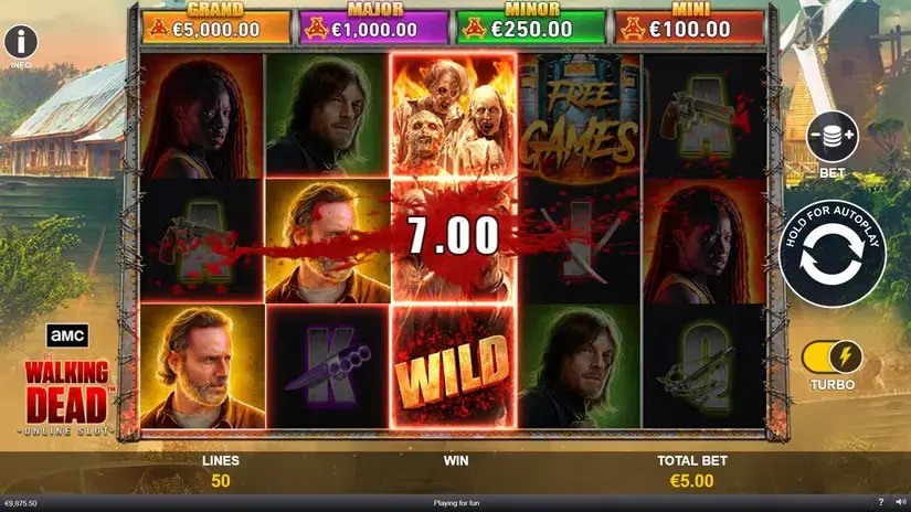 The Walking Dead slot screenshot 5
