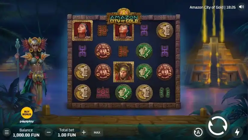 Amazon City Of Gold slot screenshot 