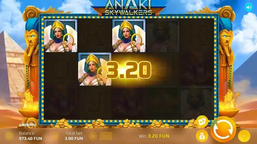 Anaki Skywalkers slot screenshot 2