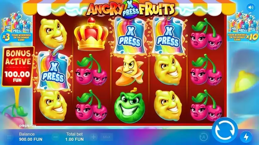 Angry Fruits slot screenshot 2