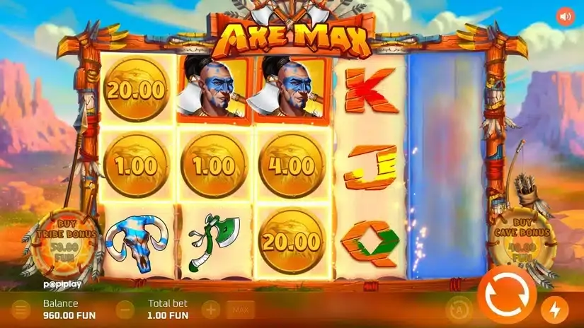 Axe Max slot screenshot 2
