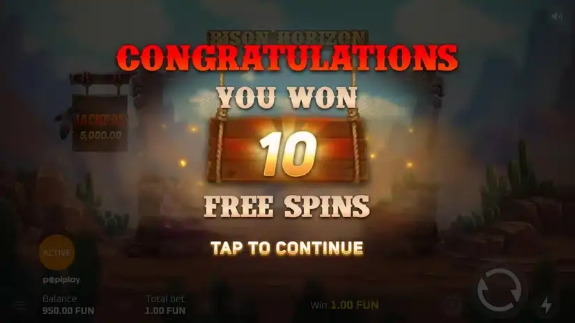 Bison Horizon Hold and Win slot screenshot 3