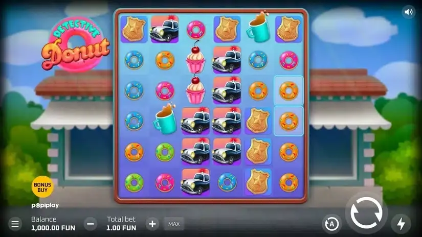 Detective Donut slot screenshot 