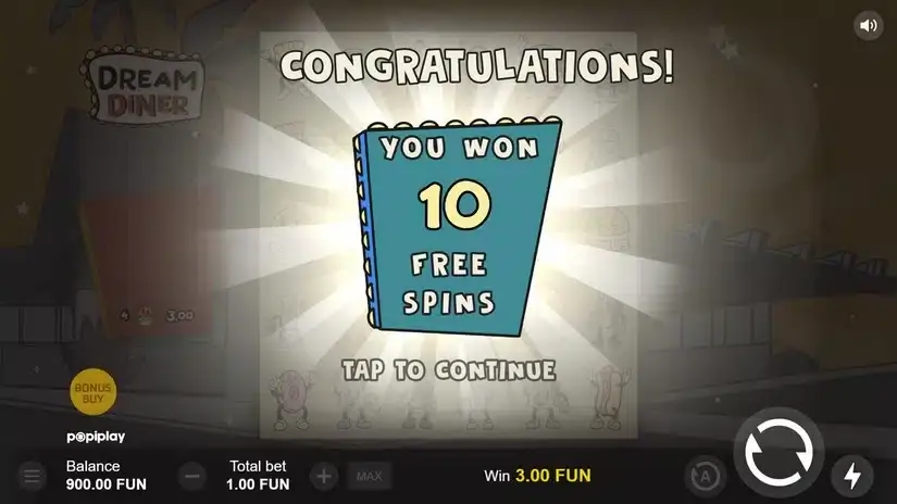 Dream Diner slot screenshot 3