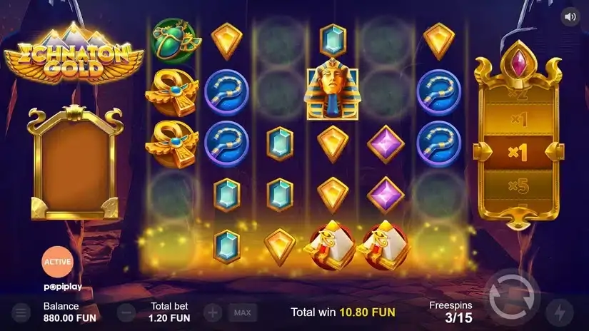 Echnaton Gold slot screenshot 4