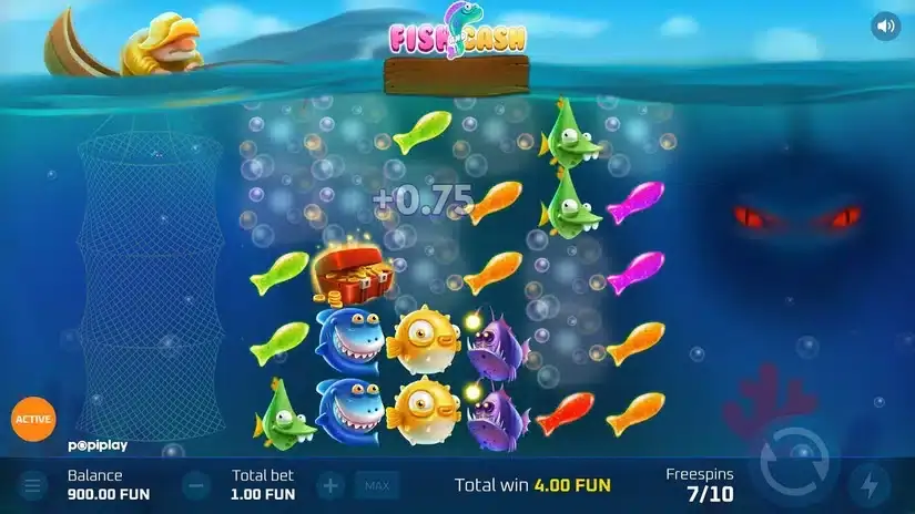 Fish and Cash slot screenshot 4