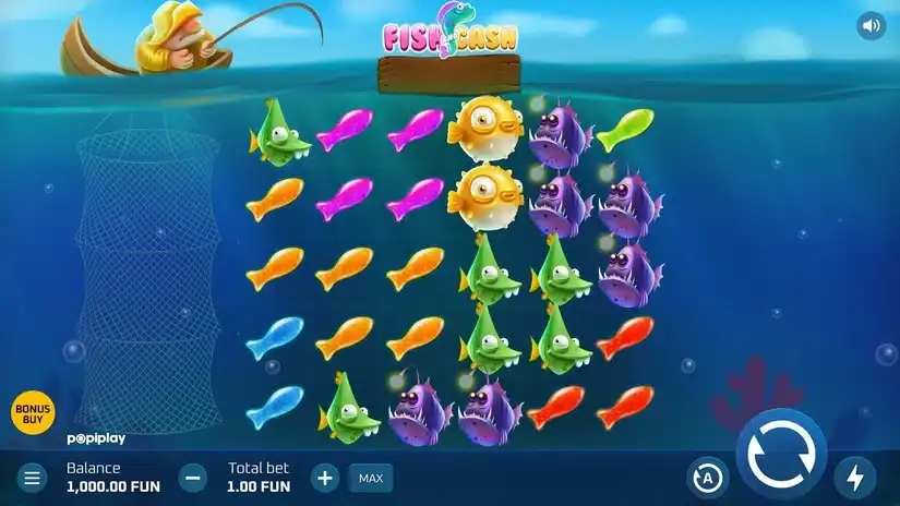 Fish and Cash slot screenshot 1