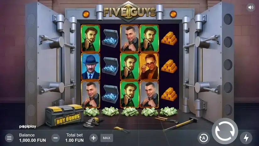 Five Guys slot screenshot 1