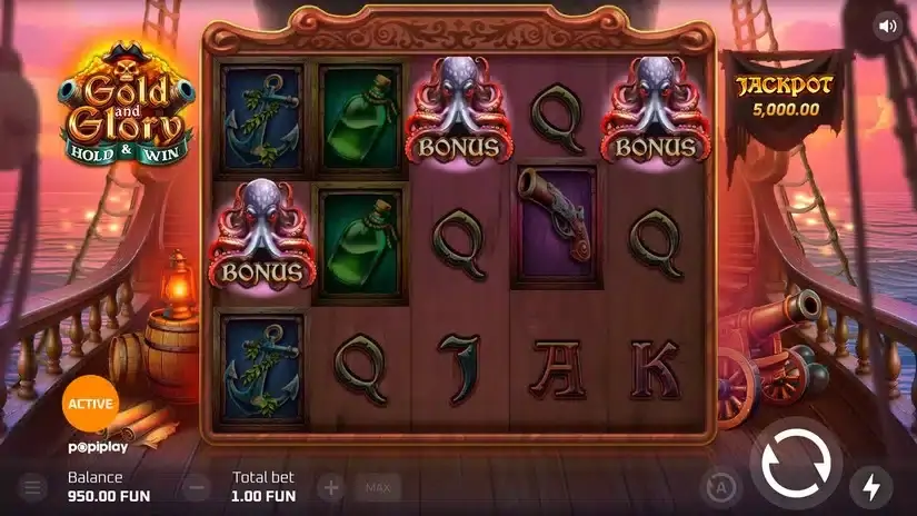 Gold And Glory Hold and Win slot screenshot 2