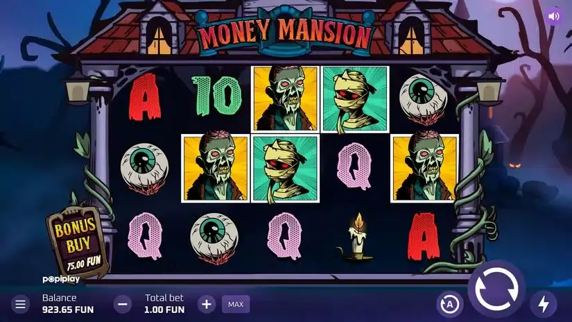 Money Mansion slot screenshot 
