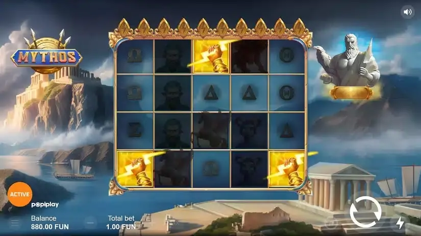 Mythos slot screenshot 2