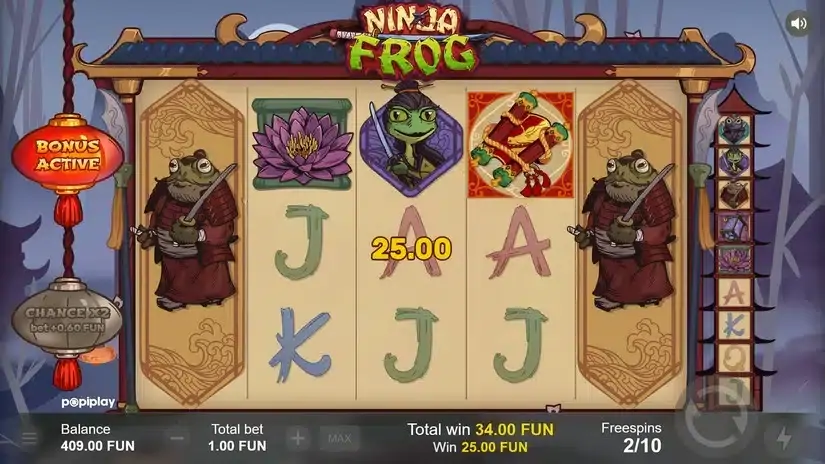 Ninja Frog slot screenshot 5