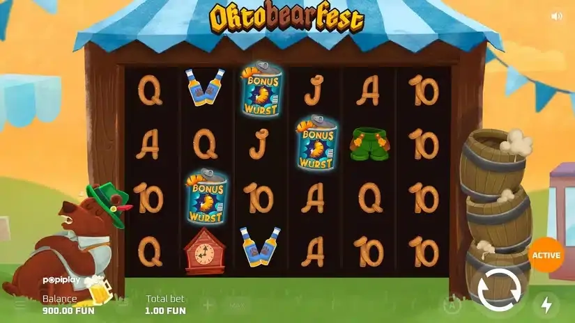 Oktobearfest slot screenshot 2