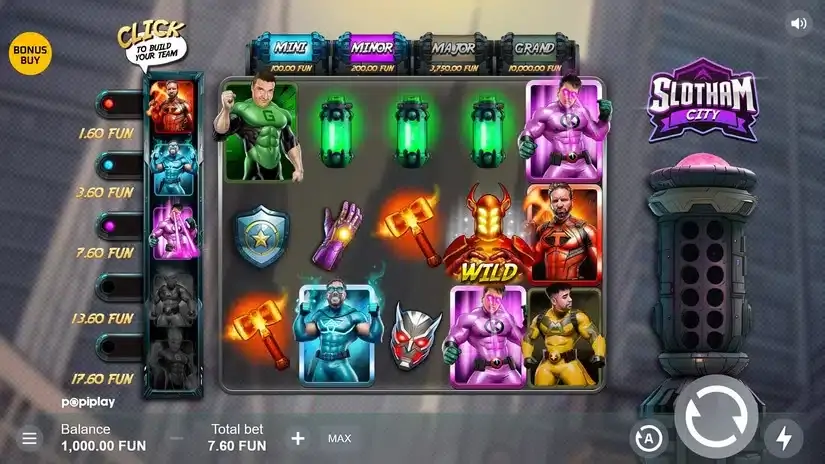 Slotham City slot screenshot 1