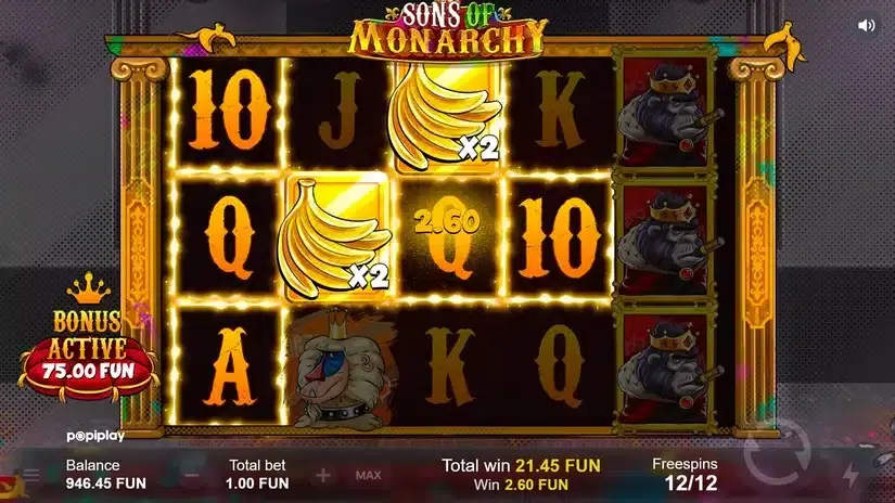 Sons of Monarchy slot screenshot 4
