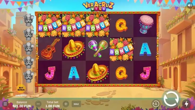 Veracruz Wild slot screenshot 2