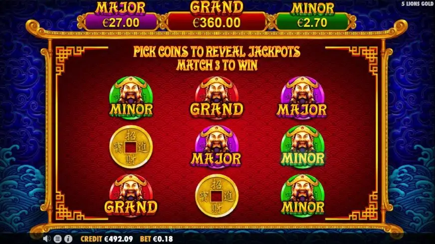 5 Lions Gold slot screenshot 3