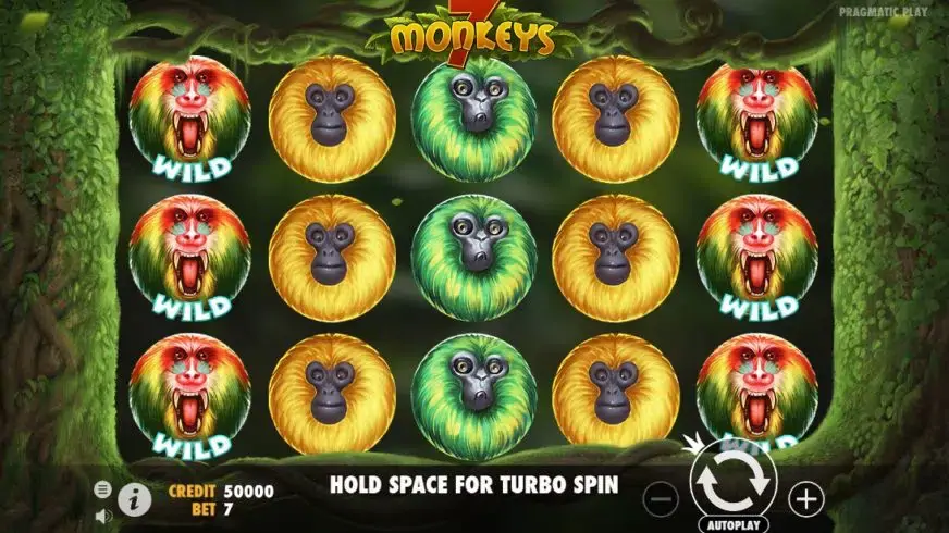 7 Monkeys slot screenshot 1