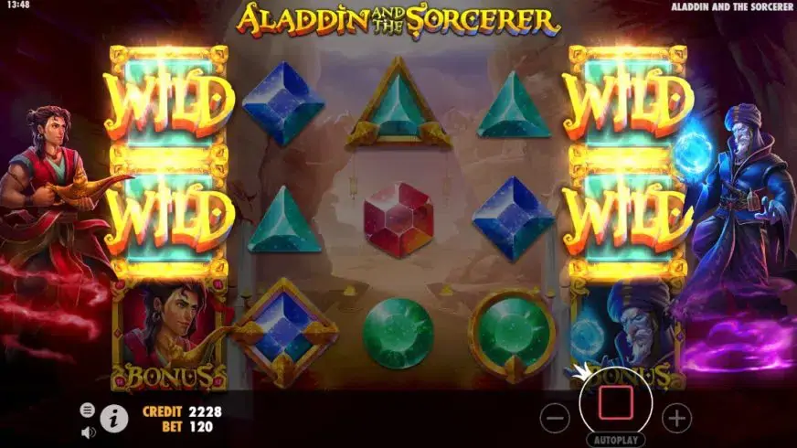 Aladdin and the Sorcerer slot screenshot 4