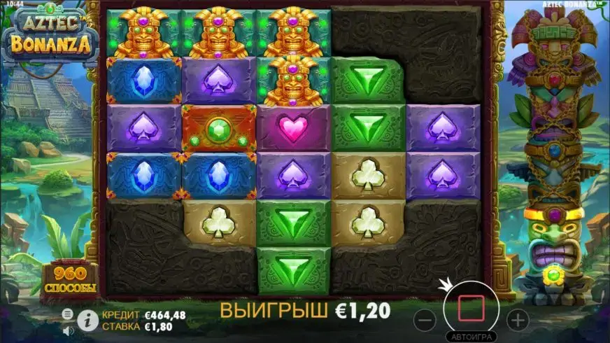 Aztec Bonanza slot screenshot 2