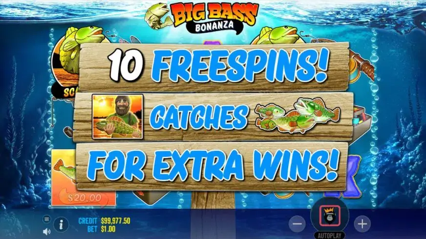 Big Bass Bonanza slot screenshot 2