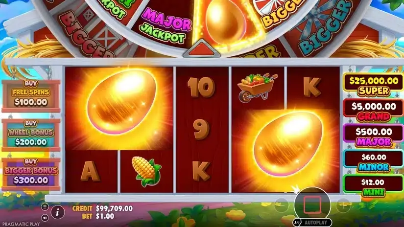 Bigger Barn House Bonanza slot screenshot 8