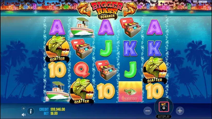 Bigger Bass Bonanza slot screenshot 3