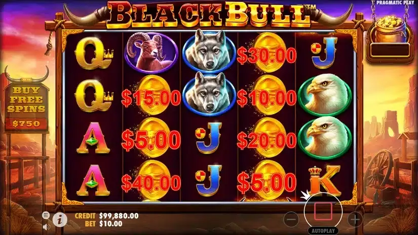 Black Bull slot screenshot 2