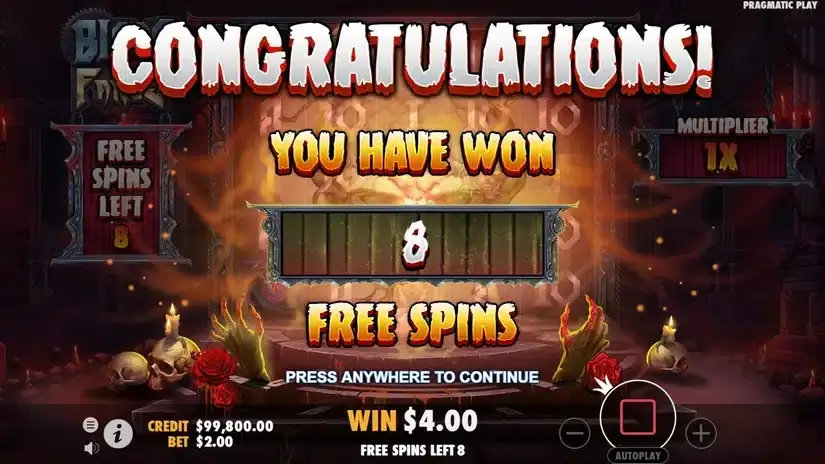 Blade & Fangs slot screenshot 2