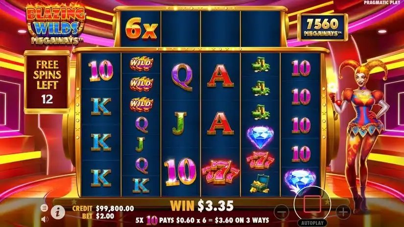 Blazing Wilds Megaways slot screenshot 4