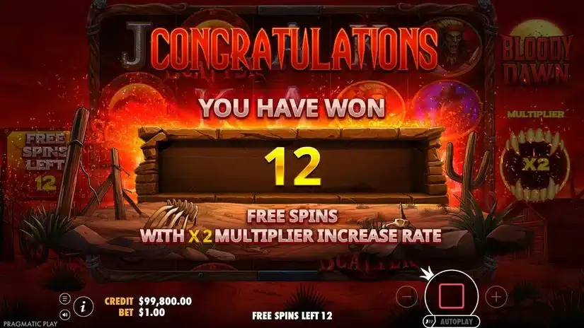 Bloody Dawn slot screenshot 3