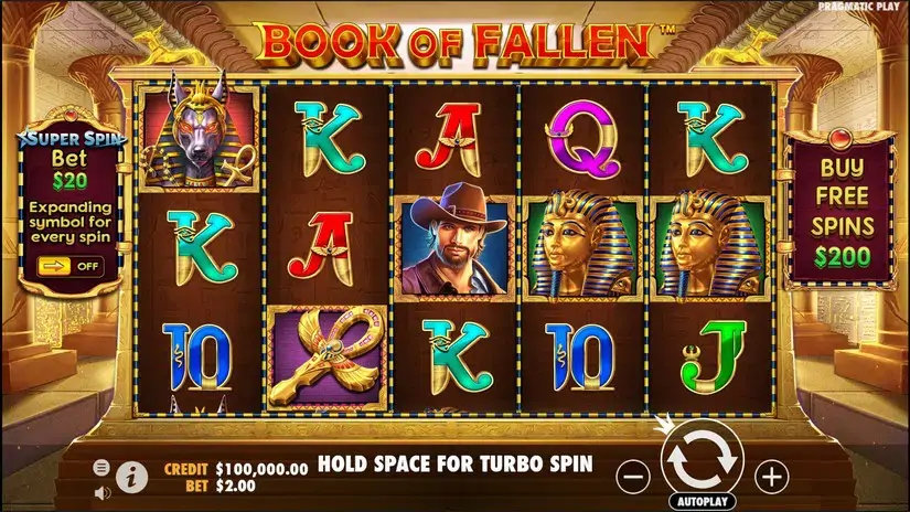 Book of Fallen slot screenshot 1